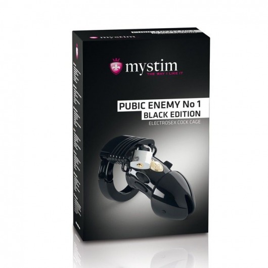 Пояс верности с электростимуляцией Mystim Pubic Enemy No1 Black Edition - MyStim - купить с доставкой в Волгограде
