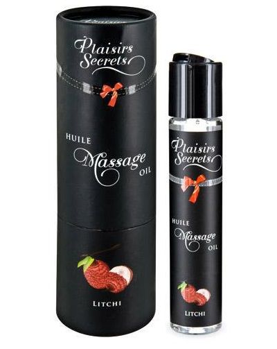 Массажное масло с ароматом личи Huile de Massage Gourmande Litchi - 59 мл. - Plaisir Secret - купить с доставкой в Волгограде
