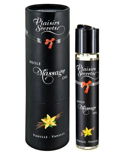 Массажное масло с ароматом ванили Huile de Massage Gourmande Vanille - 59 мл. - Plaisir Secret - купить с доставкой в Волгограде