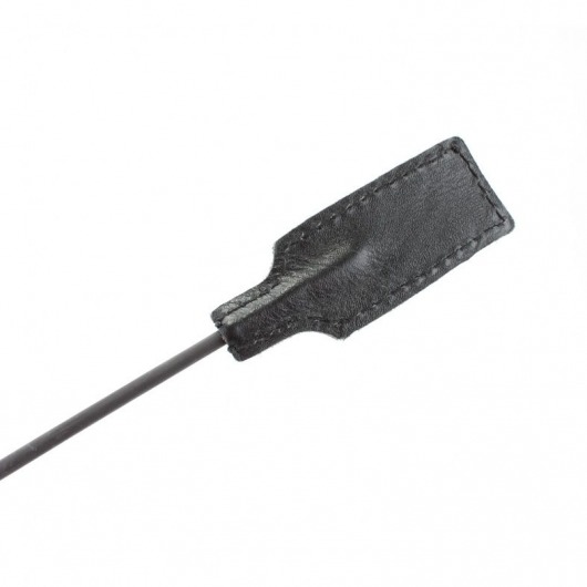 Чёрный профессиональный стек с золотистой рукоятью - 73 см. - БДСМ Арсенал - купить с доставкой в Волгограде