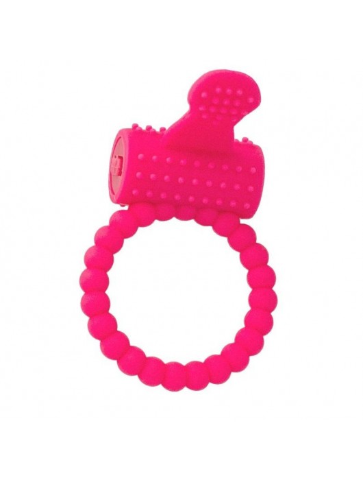 Розовое силиконовое виброкольцо A-toys - A-toys - в Волгограде купить с доставкой