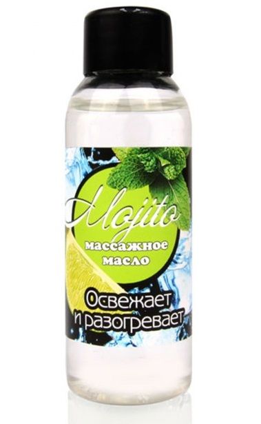 Массажное масло для тела Mojito с ароматом лайма - 50 мл. - Биоритм - купить с доставкой в Волгограде