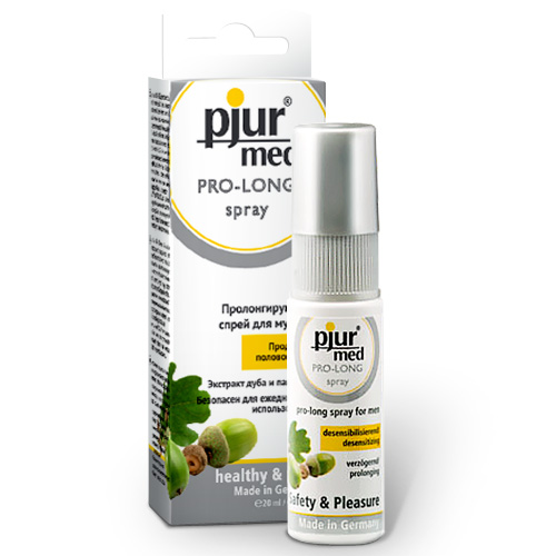 Пролонгирующий спрей с экстрактом дуба и пантенолом pjur MED Pro-long Spray - 20 мл. - Pjur - купить с доставкой в Волгограде