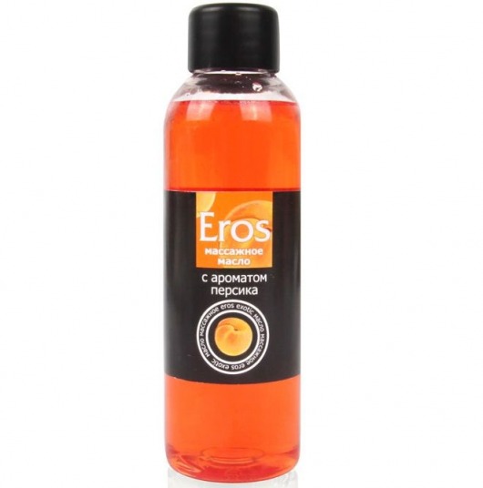 Массажное масло Eros exotic с ароматом персика - 75 мл. - Биоритм - купить с доставкой в Волгограде