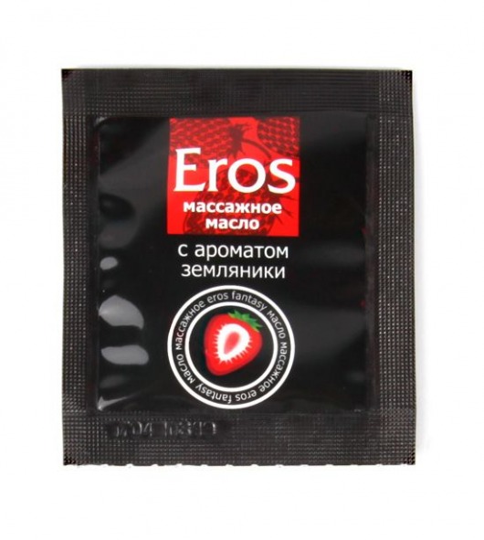 Пробник массажного масла с ароматом земляники Eros fantasy - 4 гр. - Биоритм - купить с доставкой в Волгограде