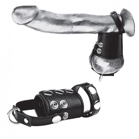 Кольцо на член и мошонку Cock Ring With 2  Ball Stretcher And Optional Weight Ring - BlueLine - в Волгограде купить с доставкой