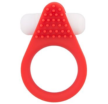 Красное эрекционное кольцо LIT-UP SILICONE STIMU RING 1 RED - Dream Toys - в Волгограде купить с доставкой