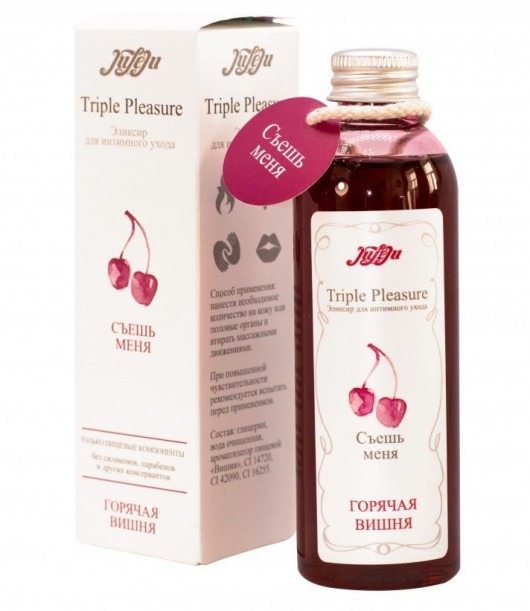 Эликсир Triple Pleasure  Горячая вишня  - 130 гр. - JULEJU - купить с доставкой в Волгограде