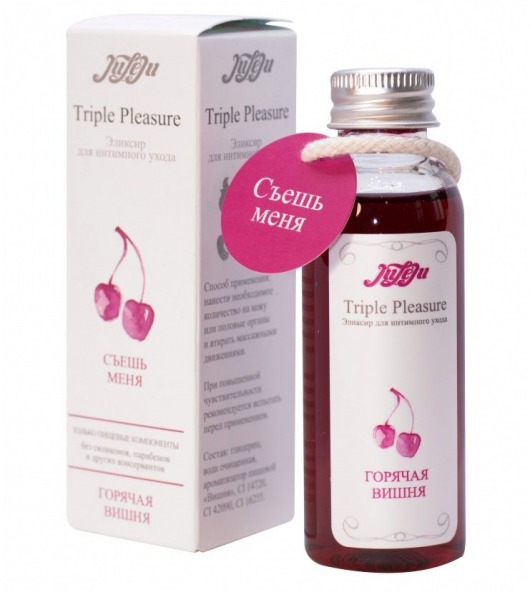 Эликсир Triple Pleasure  Горячая вишня  - 65 гр. - JULEJU - купить с доставкой в Волгограде