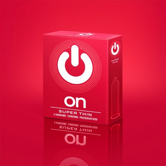 Супертонкие презервативы ON) Super Thin - 3 шт. - ON) - купить с доставкой в Волгограде