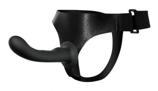 Страпон с изогнутой головкой Ultra Harness Curvy Dildo - 15,8 см. - Baile - купить с доставкой в Волгограде