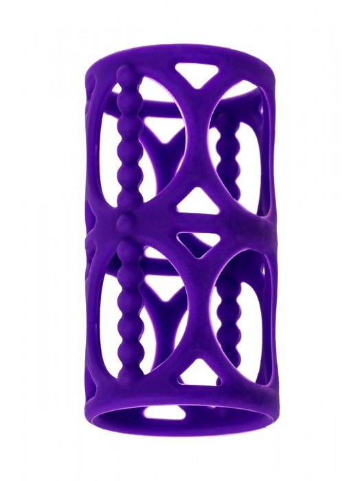 Фиолетовая насадка-сетка на член - A-toys - в Волгограде купить с доставкой