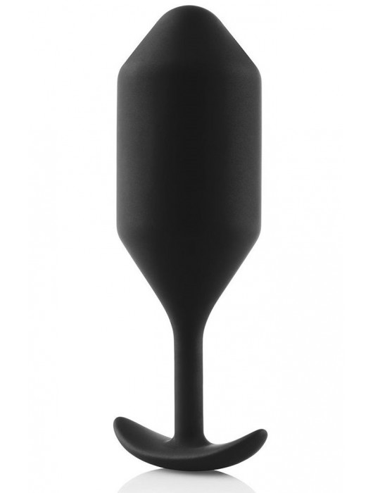 Чёрная пробка для ношения B-vibe Snug Plug 4 - 14 см. - b-Vibe