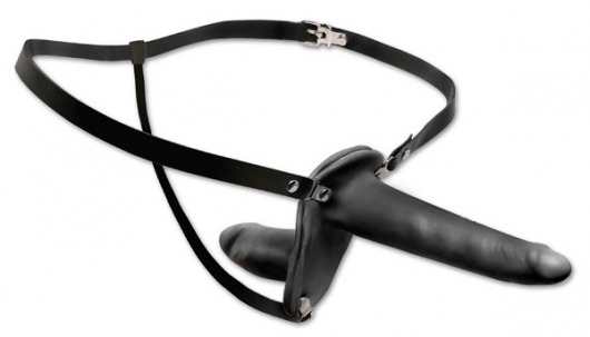 Женский страпон с вагинальной пробкой Double Penetrix Strap-on - 15 см. - Pipedream - купить с доставкой в Волгограде