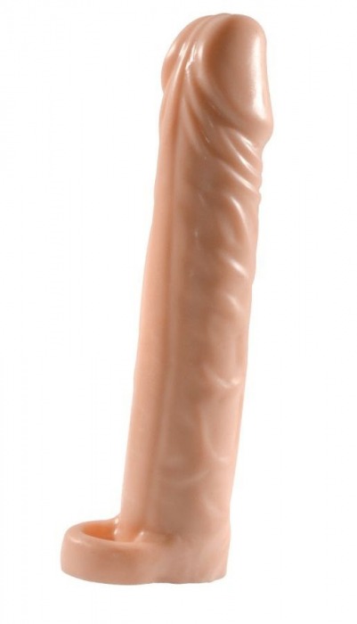 Телесная насадка-удлинитель Extension sleeve с подхватом - 17 см. - Sitabella - в Волгограде купить с доставкой