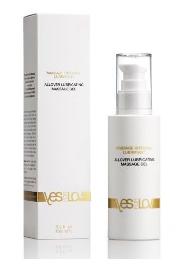 Массажный гель-смазка на силиконовой основе Allover Massage Gel - 100 мл. - YESforLOV - купить с доставкой в Волгограде