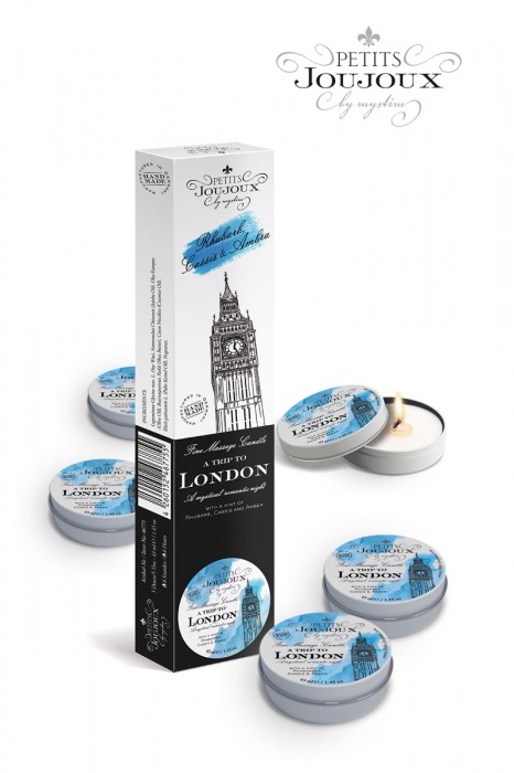 Набор из 5 свечей Petits Joujoux London с ароматом ревеня, амбры и чёрной смородины - MyStim - купить с доставкой в Волгограде