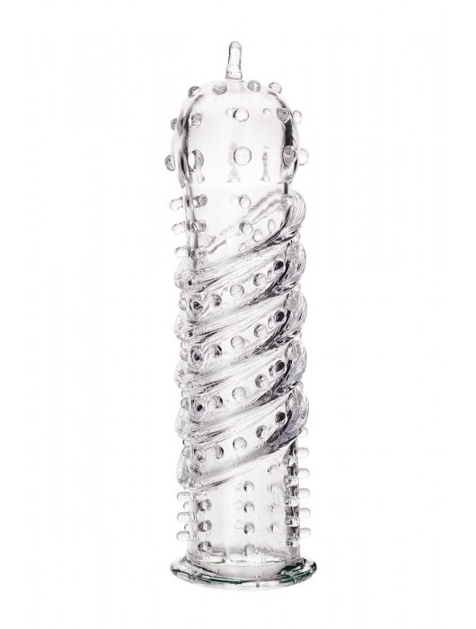 Прозрачная насадка на пенис TOYFA A-Toys - 15,5 см. - A-toys - в Волгограде купить с доставкой