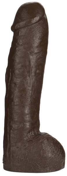 Большая насадка для трусиков Vac-U-Lock Realistic Hung - 31,7 см. - Doc Johnson - купить с доставкой в Волгограде