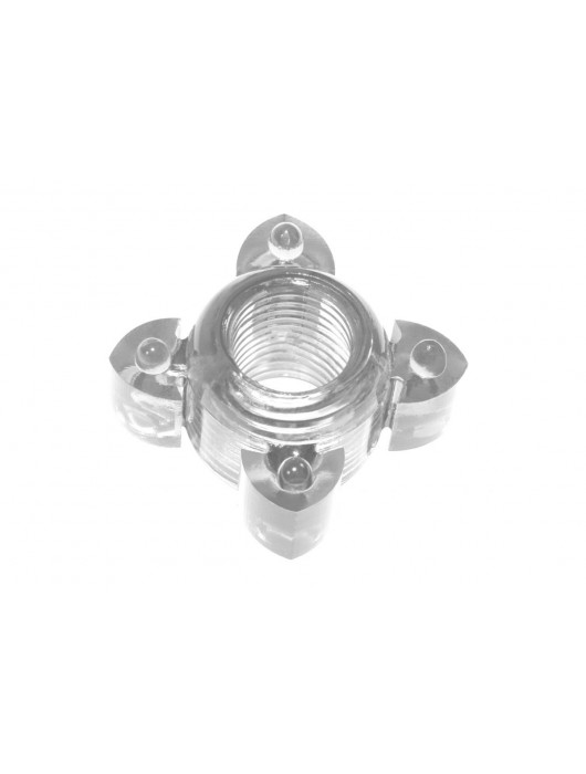 Прозрачное эрекционное кольцо Rings Screw - Lola Games - в Волгограде купить с доставкой