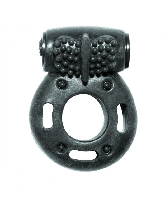Черное эрекционное кольцо с вибрацией Rings Axle-pin - Lola Games - в Волгограде купить с доставкой