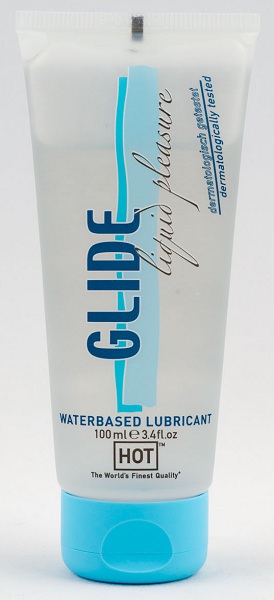 Интимная смазка на водной основе Glide - 100 мл. - HOT - купить с доставкой в Волгограде