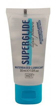 Гель-смазка на водной основе для чувствительной кожи Superglide - 30 мл. - HOT - купить с доставкой в Волгограде