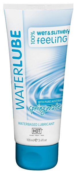 Лубрикант на основе чистой родниковой воды WaterLube - 100 мл. - HOT - купить с доставкой в Волгограде