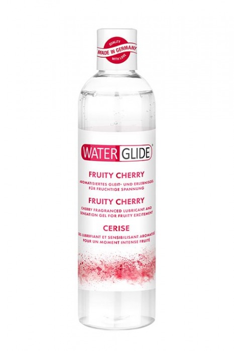 Лубрикант на водной основе с ароматом вишни FRUITY CHERRY - 300 мл. - Waterglide - купить с доставкой в Волгограде