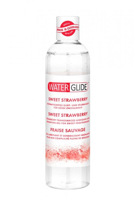 Лубрикант на водной основе с ароматом клубники SWEET STRAWBERRY - 300 мл. - Waterglide - купить с доставкой в Волгограде