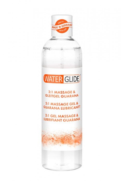 Гель-смазка 2-в-1 MASSAGE   LUBRICANT GUARANA - 300 мл. - Waterglide - купить с доставкой в Волгограде