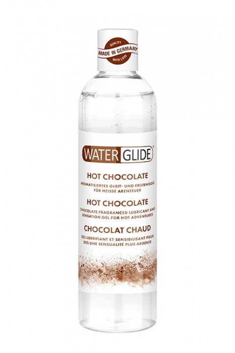 Лубрикант на водной основе с ароматом шоколада HOT CHOCOLATE - 300 мл. - Waterglide - купить с доставкой в Волгограде