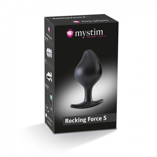 Анальная пробка Rocking Force S для электростимуляции - 9,5 см. - MyStim - купить с доставкой в Волгограде