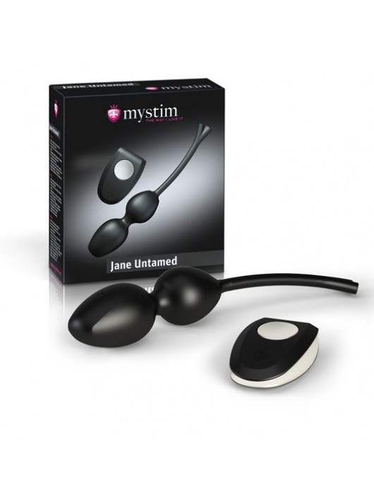 Вагинальные виброшарики с миостимуляцией и пультом ДУ Jane Untamed - MyStim