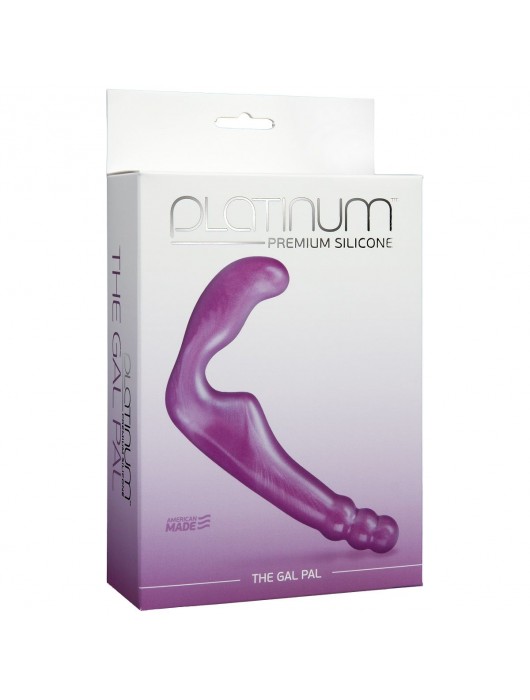 Безремневой фиолетовый страпон из силикона The Gal Pal - 17 см. - Doc Johnson - купить с доставкой в Волгограде