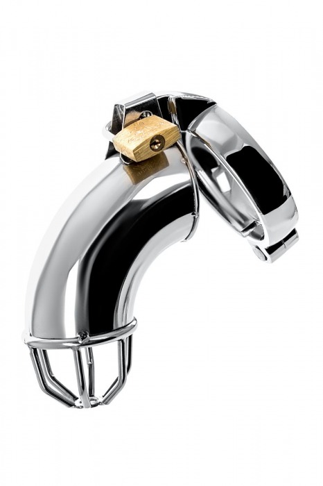 Серебристый мужской пояс верности TOYFA Metal - ToyFa - купить с доставкой в Волгограде