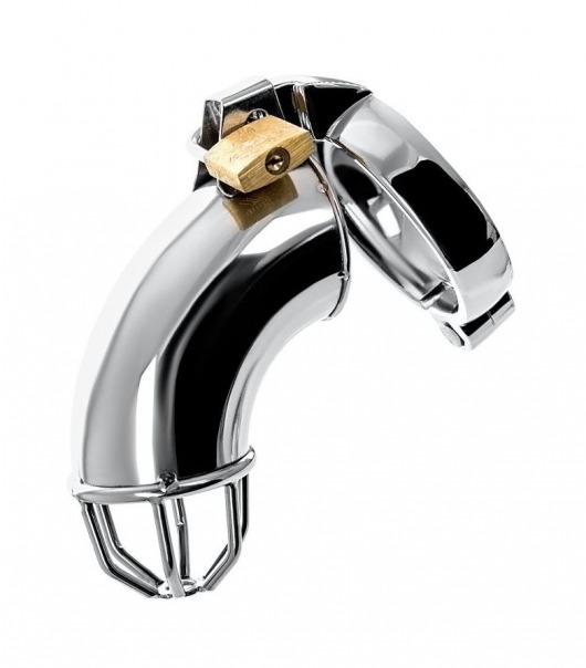 Серебристый мужской пояс верности TOYFA Metal - ToyFa - купить с доставкой в Волгограде