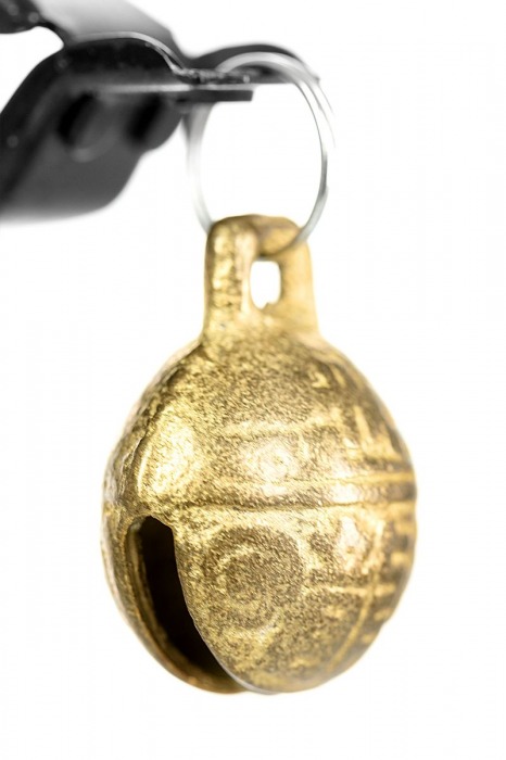 Черно-золотистые зажимы для сосков TOYFA Theatre - ToyFa - купить с доставкой в Волгограде