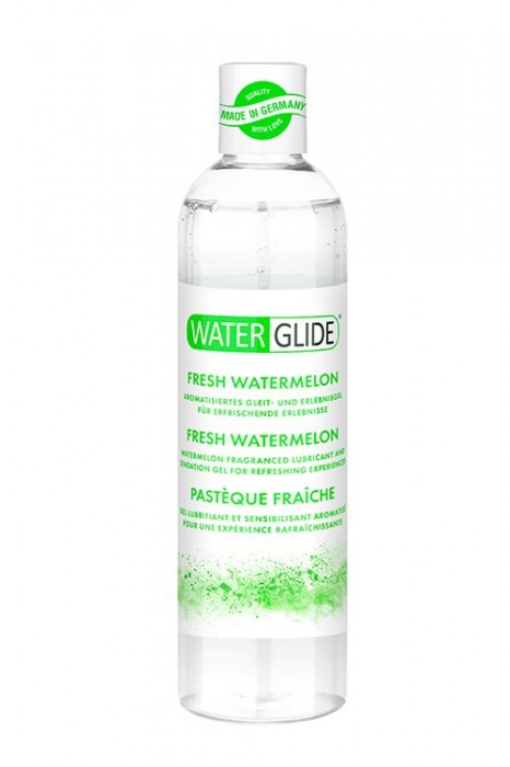 Лубрикант на водной основе с ароматом арбуза WATERGLIDE FRESH WATERMELON - 300 мл. - Waterglide - купить с доставкой в Волгограде