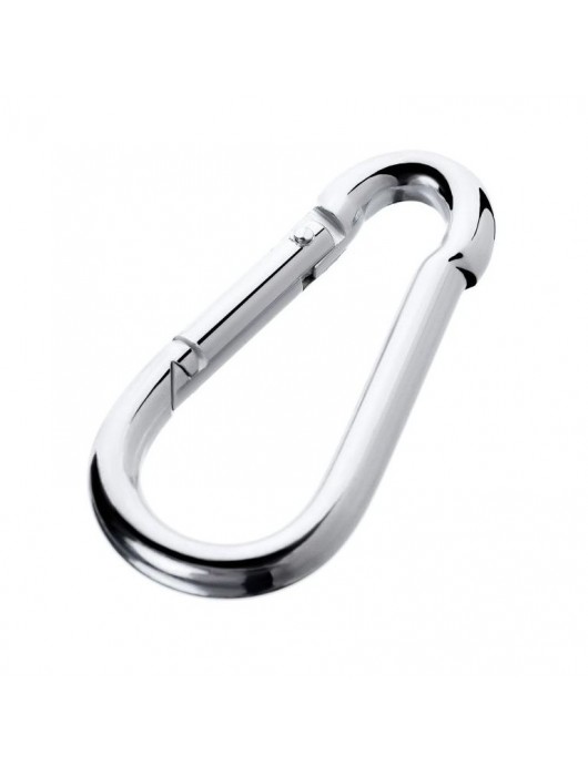 Серебристый карабин TOYFA Metal - ToyFa - купить с доставкой в Волгограде