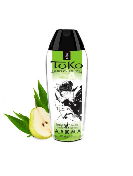Интимный гель TOKO Pear   Exotic Green Tea с ароматом груши и зеленого чая - 165 мл. - Shunga - купить с доставкой в Волгограде