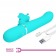 Аквамариновый вибратор-кролик Ridgely - 22,6 см. - Baile купить в Волгограде с доставкой в Orgasmix.ru Аквамариновый вибратор-кролик Ridgely - 22,6 см. - Baile