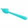 Аквамариновый гибкий вибратор - 14,2 см. - Baile купить в Волгограде с доставкой в Orgasmix.ru Аквамариновый гибкий вибратор - 14,2 см. - Baile
