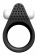 Чёрное эрекционное кольцо LIT-UP SILICONE STIMU RING 1 BLACK - Dream Toys - в Волгограде купить с доставкой Чёрное эрекционное кольцо LIT-UP SILICONE STIMU RING 1 BLACK - Dream Toys - в Волгограде купить с доставкой